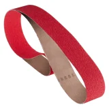 Bande abrasive en ceramicon - 75mmx2000mm - Grain 80 - 305968