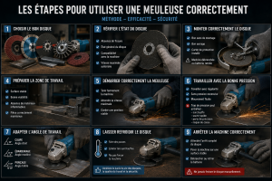 bonnes pratiques pour utiliser une meuleuse