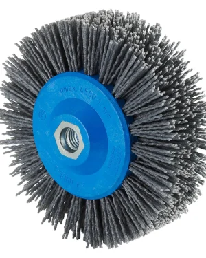 Brosse Métallique circulaire avec filetage – 140mm – Grain 80 – 353121 (x1)