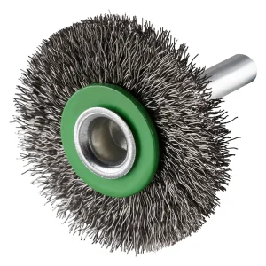 Brosse métallique circulaire sur tige – 40mm – 77mm – 353051 (x10)