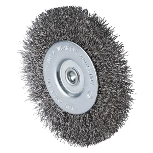 Brosse métallique circulaire sur tige – D100 – 10mm – 353269 (x10)