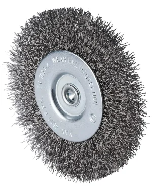 Brosse métallique circulaire sur tige – D100 – 10mm – 353269 (x10)