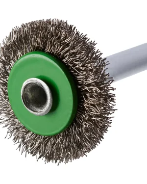 Brosse métallique circulaire sur tige – D30 – 66mm – 353049 (x10)