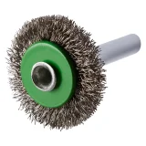 Brosse métallique circulaire sur tige - D30 - 66mm - 353049