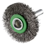 Brosse métallique circulaire sur tige - D40 - 77mm - 353051