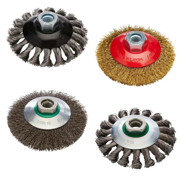 Brosses métalliques coniques
