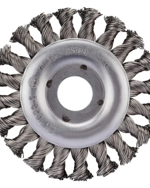 Brosse métallique pour meuleuse – 115mm – 12mm – 353001 (x1)