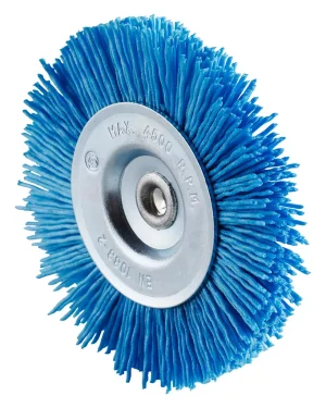 Brosse métallique sur tige – D75 – 12mm – Grain fin – 353037 (x10)