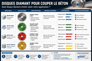 choix du disque pour couper du béton selon l'application
