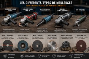 différents types de meuleuses