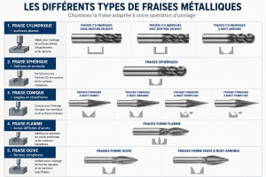 les différents types de fraises métalliques
