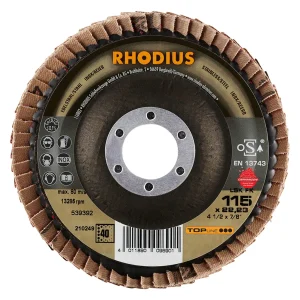 Disque à lamelles inclinées en céramique – 115mm – Grain 40 – 210249 (x10)