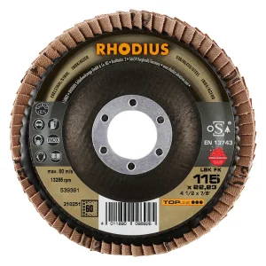 Disque à lamelles inclinées en céramique – 115mm – Grain 60 – 210251 (x10)