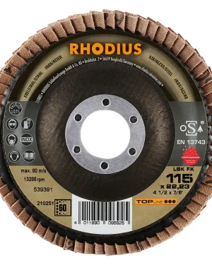 Disque à lamelles inclinées en céramique – 115mm – Grain 60 – 210251 (x10)