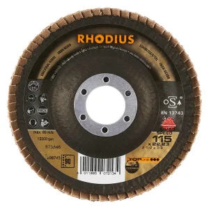 Disque à lamelles inclinées en céramique – 115mm – Grain 80 – 208745 (x10)