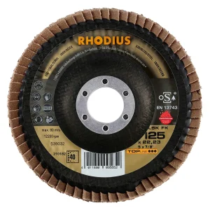 Disque à lamelles inclinées en céramique – 125mm – Grain 40 – 210182 (x10)