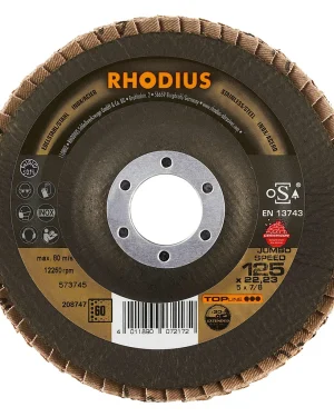 Disque à lamelles inclinées en céramique – 125mm – Grain 60 – 208747 (x10)