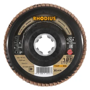 Disque à lamelles inclinées en céramique – 125mm – Grain 80 – 211400 (x10)