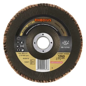 Disque à lamelles inclinées en céramique – 150mm – Grain 40 – 303919 (x10)