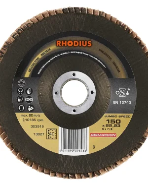 Disque à lamelles inclinées en céramique – 150mm – Grain 40 – 303919 (x10)