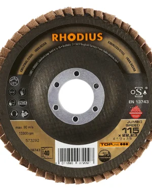 Disque à lamelles inclinées en céramique – D115 – G40 – 208743 (x10)