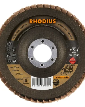 Disque à lamelles inclinées en céramique – D125 – G40 – 208746 (x10)