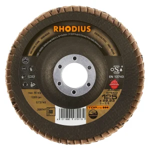 Disque à lamelles inclinées en céramique – D125 – G60 – 208747 (x10)