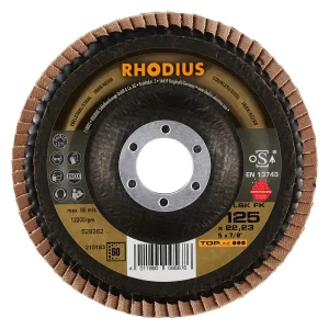 Disque à lamelles inclinées en céramique – D125 – G60 – 210183 (x10)