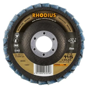 Disque à lamelles inclinées en non-tissé – 115mm – Grain fin – 303345 (x10)