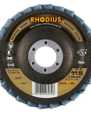 Disque à lamelles inclinées en non-tissé – 115mm – Grain fin – 303345 (x10)