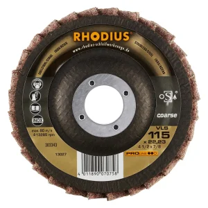 Disque à lamelles inclinées en non-tissé – 115mm – Gros grain – 303343 (x10)