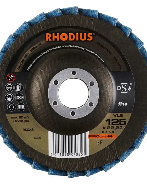 Disque à lamelles inclinées en non-tissé – 125mm – Grain fin – 303348 (x10)