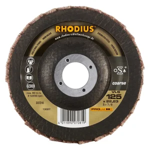 Disque à lamelles inclinées en non-tissé – 125mm – Gros grain – 303346 (x10)