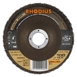 Disque à lamelles inclinées en zircon – 100mm – Grain 40 – 209663 (x10)