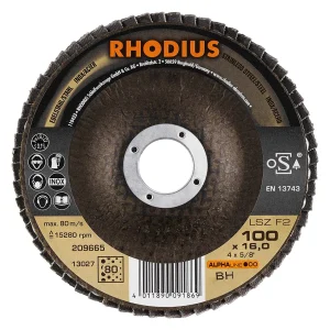 Disque à lamelles inclinées en zircon – 100mm – Grain 80 – 209665 (x10)