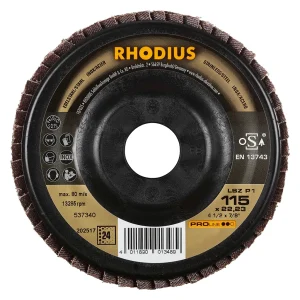 Disque à lamelles inclinées en zircon – 115mm – Grain 24 – 202517 (x10)