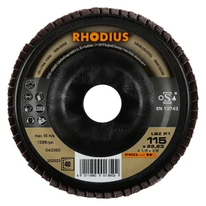 Disque à lamelles inclinées en zircon – 115mm – Grain 40 – 202523 (x10)