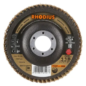 Disque à lamelles inclinées en zircon – 115mm – Grain 40 – 208737 (x10)