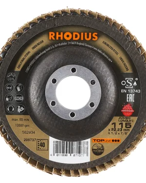 Disque à lamelles inclinées en zircon – 115mm – Grain 40 – 208737 (x10)