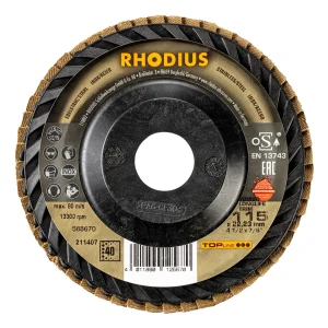 Disque à lamelles inclinées en zircon – 115mm – Grain 40 – 211407 (x10)