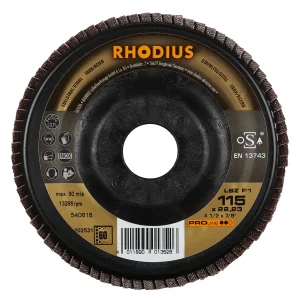 Disque à lamelles inclinées en zircon – 115mm – Grain 60 – 202531 (x10)