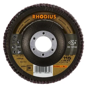 Disque à lamelles inclinées en zircon – 115mm – Grain 60 – 202667 (x10)