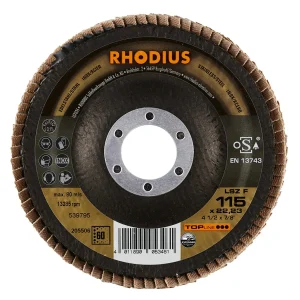 Disque à lamelles inclinées en zircon – 115mm – Grain 60 – 205506 (x10)
