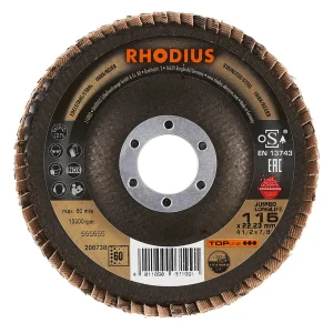 Disque à lamelles inclinées en zircon – 115mm – Grain 60 – 208738 (x10)