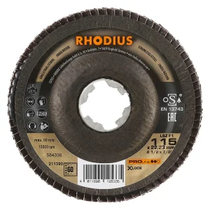 Disque à lamelles inclinées en zircon – 115mm – Grain 60 – 211390 (x10)