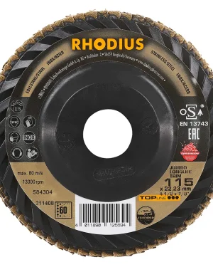 Disque à lamelles inclinées en zircon – 115mm – Grain 60 – 211408 (x10)