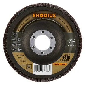 Disque à lamelles inclinées en zircon – 115mm – Grain 80 – 202675 (x10)