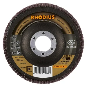 Disque à lamelles inclinées en zircon – 115mm – Grain 80 – 202680 (x10)