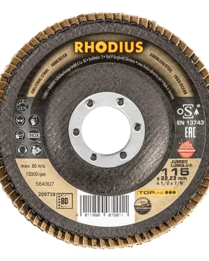 Disque à lamelles inclinées en zircon – 115mm – Grain 80 – 208739 (x10)