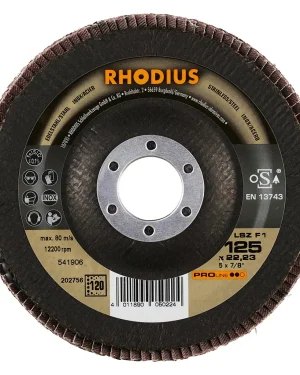 Disque à lamelles inclinées en zircon – 125mm – Grain 120 – 202756 (x10)